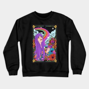 Stay Funky - Trippy Retro Drawing Crewneck Sweatshirt